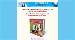 Desktop Screenshot of petfirstaidsecrets.com
